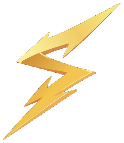 Strikah gold lightning bolt
